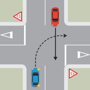 रास्ता देने के नियम — New Zealand Road Code illustration