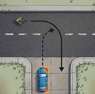 車道から出る車両は、自転車や他の道路利用者に譲る。