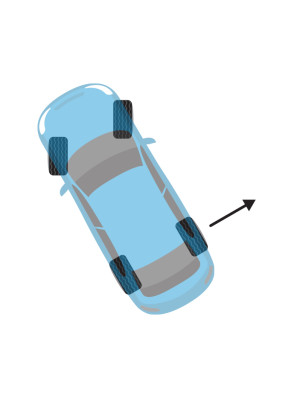 आपातकालीन ड्राइविंग स्थितियों से निपटने के लिए सुझाव — New Zealand Road Code illustration