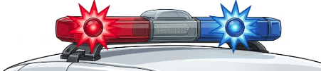 Blue and red flashing: police; pull over/give way.