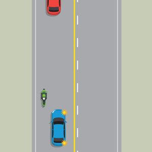 ओवरटेक करना (पासिंग) — New Zealand Road Code illustration