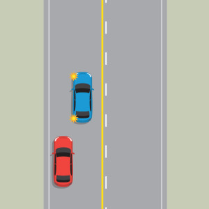 ओवरटेक करना (पासिंग) — New Zealand Road Code illustration