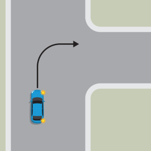 मोड़ (टर्निंग) — New Zealand Road Code illustration