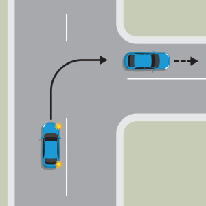मोड़ (टर्निंग) — New Zealand Road Code illustration