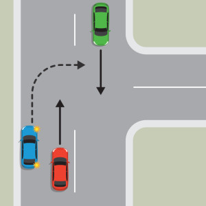 मोड़ (टर्निंग) — New Zealand Road Code illustration