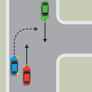मोड़ (टर्निंग) — New Zealand Road Code illustration