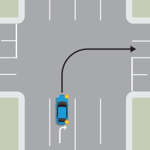 लेन का सही उपयोग करना — New Zealand Road Code illustration