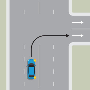 लेन का सही उपयोग करना — New Zealand Road Code illustration