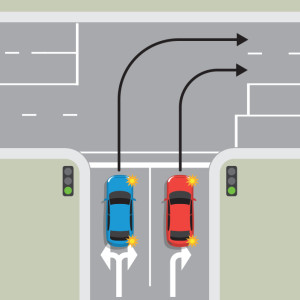 लेन का सही उपयोग करना — New Zealand Road Code illustration