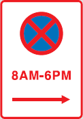 पार्किंग संकेत — New Zealand Road Code illustration