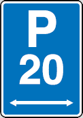 पार्किंग संकेत — New Zealand Road Code illustration
