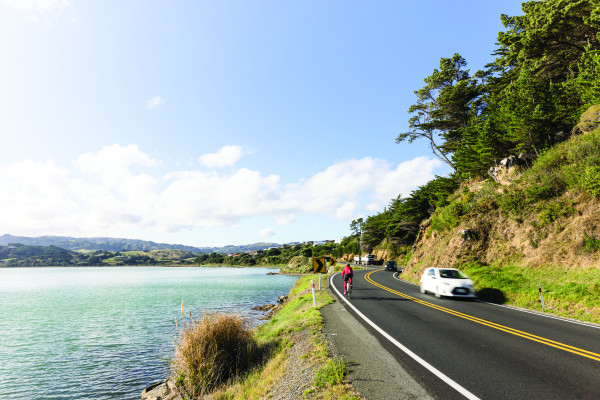 सड़क की सतह — New Zealand Road Code illustration